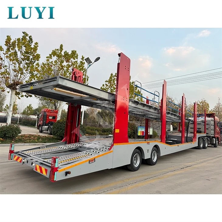 2 Axle 17 Meter Lift Type Double Decker Car Transporter suppliers 2 Axle 17 Meter Lift Type Double Decker Car Transporter suppliers