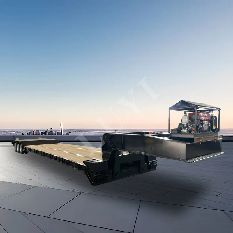 Leathleantóir Gooseneck Lowboy inscortha 3-acastóir